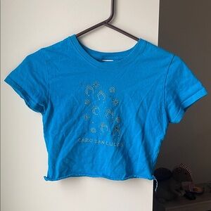 Cabo San Lucas Cropped Rhinestone top XS